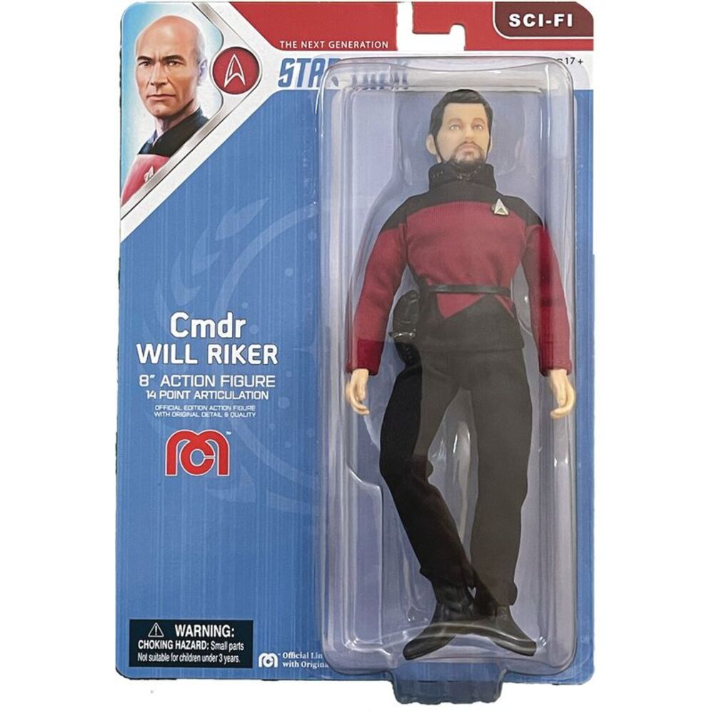 Mego - Sci-Fi Star Trek: TNG - Commander Will Riker 8" Action Figure